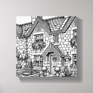 Terras Huis #8 Canvas Afdruk