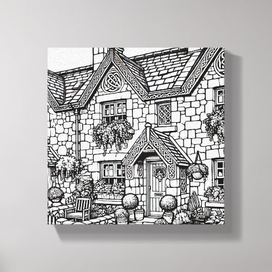 Terras Huis #8 Canvas Afdruk (Voorkant)