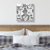 Terras Huis #9 Canvas Afdruk (Insitu (Slaapkamer))