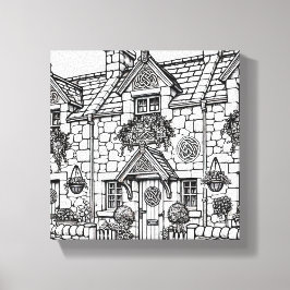 Terras Huis #9 Canvas Afdruk