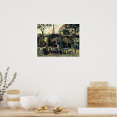 Terras of a Cafe on Montmartre La Guinguette Poster (Keuken)