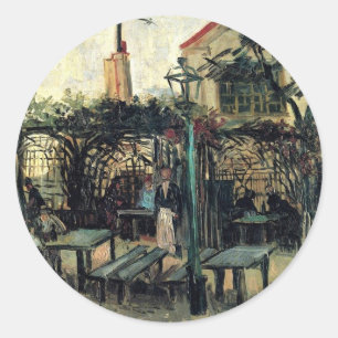 Terras of a Cafe on Montmartre La Guinguette Ronde Sticker