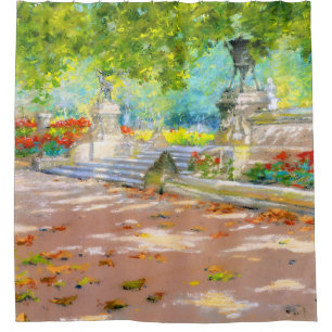 Terras, Prospect Park (1887) tekening Douchegordijn