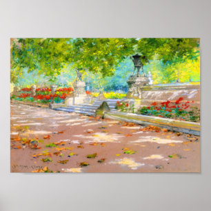 Terras, Prospect Park (1887) tekening Poster