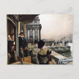 Terras van de Trafalgar Tavern door James Tissot Briefkaart