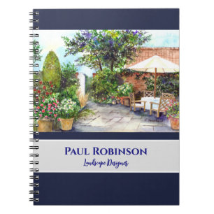 Terras van The Manor House York Landschap Notitieboek