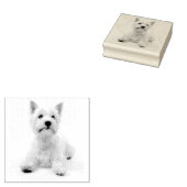 Terras West Highland Rubberstempel (Gestempeld)