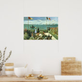Terrasse à St. Adresse, 1867, Monet Affiche (Cuisine)