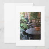 TERRASSE CADRE FÊTE INVITATION (Devant / Derrière)