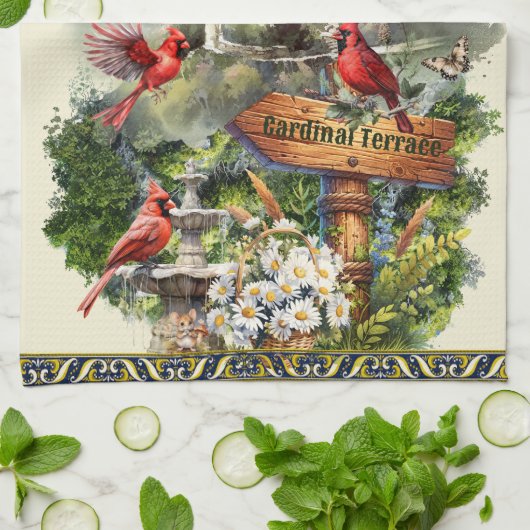 Terrasse Cardinal Pittoresque Mountain Serviette d (Plié)