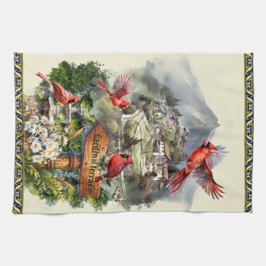 Terrasse Cardinal Pittoresque Mountain Serviette d (Horizontal)