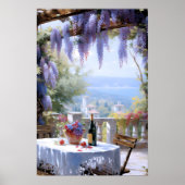 Terrasse Wisteria | Affiche AI (Devant)