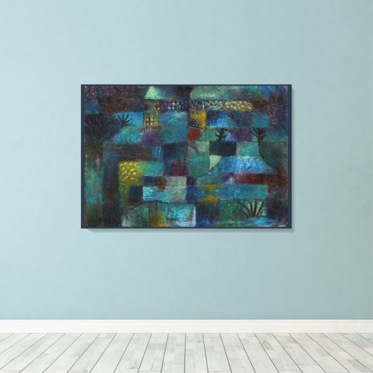 terrastuin (1920) door Paul Klee Canvas Afdruk (Insitu (Houten vloer))