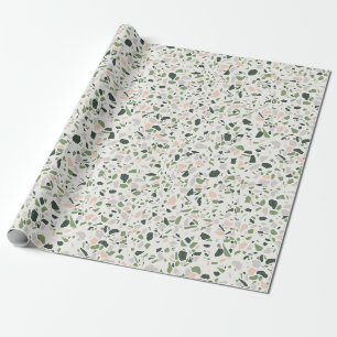 Terrazzo abstract, schattig ontwerp voor gedrukte cadeaupapier