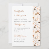 Terrazzo Abstrait Faire-part de mariage Terrestre  (Devant)