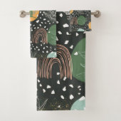 Terrazzo Abstrait Moderne & Collage Botanique  (En situation)