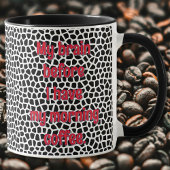 Terrazzo-Black-Funny Mug pour toxicomane