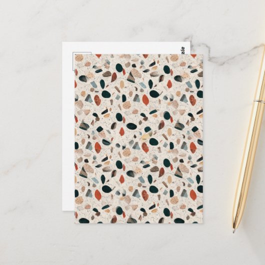 Terrazzo Briefkaart (Voorkant / Achterkant in situ)