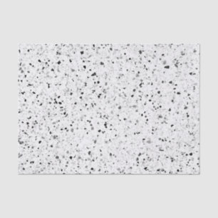 Terrazzo Elegant Black en White Grey Retro Tissuepapier