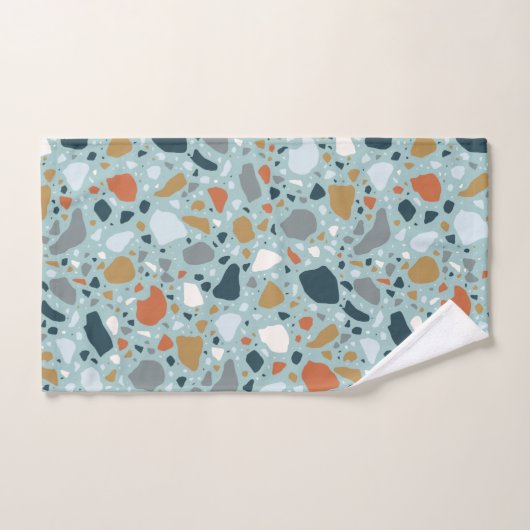 Terrazzo En Bleu (Serviette à main)
