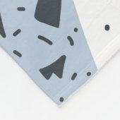 Terrazzo floor marble seamless hand drawn pattern fleece deken (Hoek)