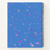 Terrazzo Galaxy Abstrait dans Carnet Recette Bleue (Dos)