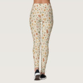 Terrazzo geïnspireerde patroon Leggings (Achterkant)