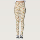 Terrazzo geïnspireerde patroon Leggings (Voorkant)