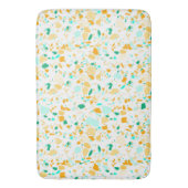 Terrazzo gepatterde badmat groen en goud (Voorkant Verticaal)