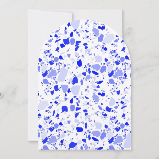 Terrazzo Hand getrokken Custom Bar Bat Mitswa Arch Kaart (Achterkant)