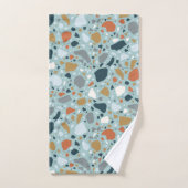 Terrazzo in blauw bad handdoek (Handdoek)