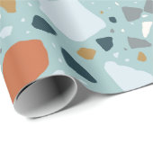 Terrazzo in blauw cadeaupapier (Rol Hoek)