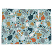 Terrazzo in blauw groot cadeauzakje (Achterkant)