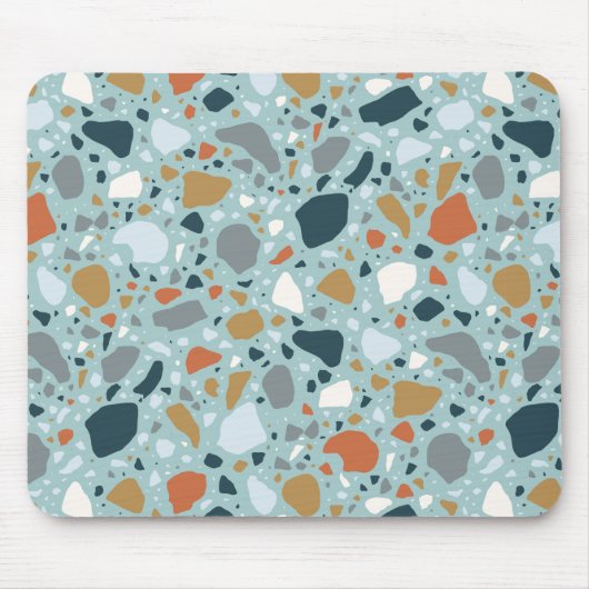 Terrazzo in blauw muismat (Voorkant)