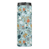 Terrazzo in blauw thermosbeker (Achterkant)