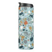 Terrazzo in blauw thermosbeker (Geroteerd rechts)