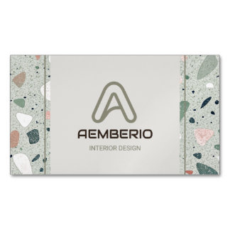 Terrazzo Interieurontwerp Magnetisch Visitekaartje