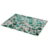 Terrazzo - Malachite en goud op marmer #1 Snijplank (Hoek)