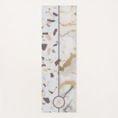 Terrazzo Marmeren Patroon Aangepaste Initialen Yogamat (Voorkant)