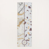 Terrazzo Marmeren Patroon Aangepaste Initialen Yogamat (Achterkant)