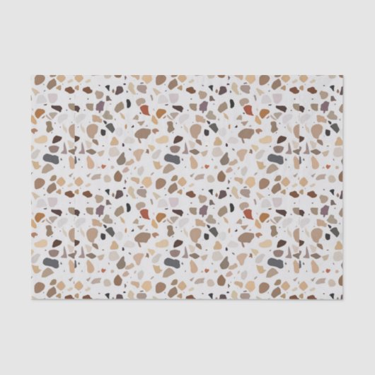Terrazzo Modern Art Deco Stone mid Century Tissuepapier (Voorkant)