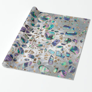 Terrazzo - Mosaic Abalone Pearl en Gold #3 Cadeaupapier