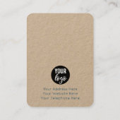 Terrazzo Mosaic Blue Earring Display Card Visitekaartje (Achterkant)