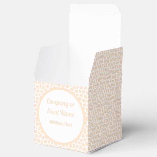 Terrazzo - Oranje perzik Classic Favoriet Box Bedankdoosjes (Geopend)