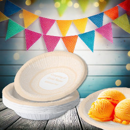 Terrazzo - Oranje perzik - Papieren schalen Kommen