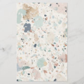 Terrazzo Pastel Motif Arch Mariage Menu  (Dos)