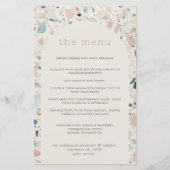 Terrazzo Pastel Motif Arch Mariage Menu  (Devant)