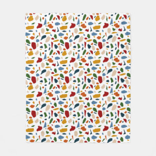 Terrazzo patroon kleurrijk fleece deken
