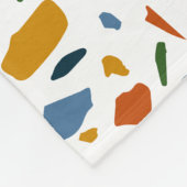 Terrazzo patroon kleurrijk fleece deken (Hoek)
