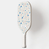 Terrazzo Patroon Neutraal Natuurlijk Elegant Pickleball Paddle (Links)